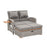 RECLINING LOVESEAT/CHAISE LOUNGE/DAYBED with TABLE/BENCH
